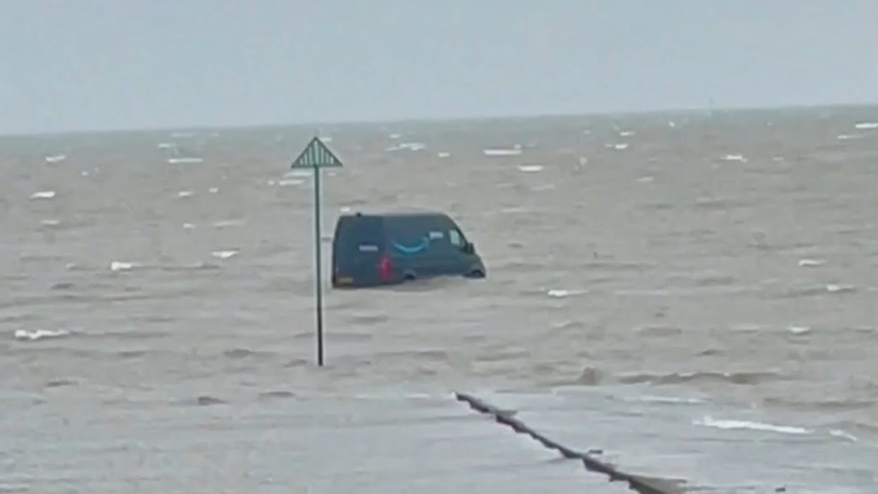 Dope of the Day: UK Amazon delivery driver gets stuck in water after following GPS instructions