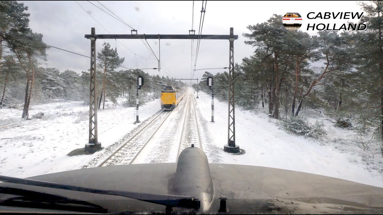 Snow in april, for real? Amersfoort - Apeldoorn - Deventer ICM 1529 1 april 2022
