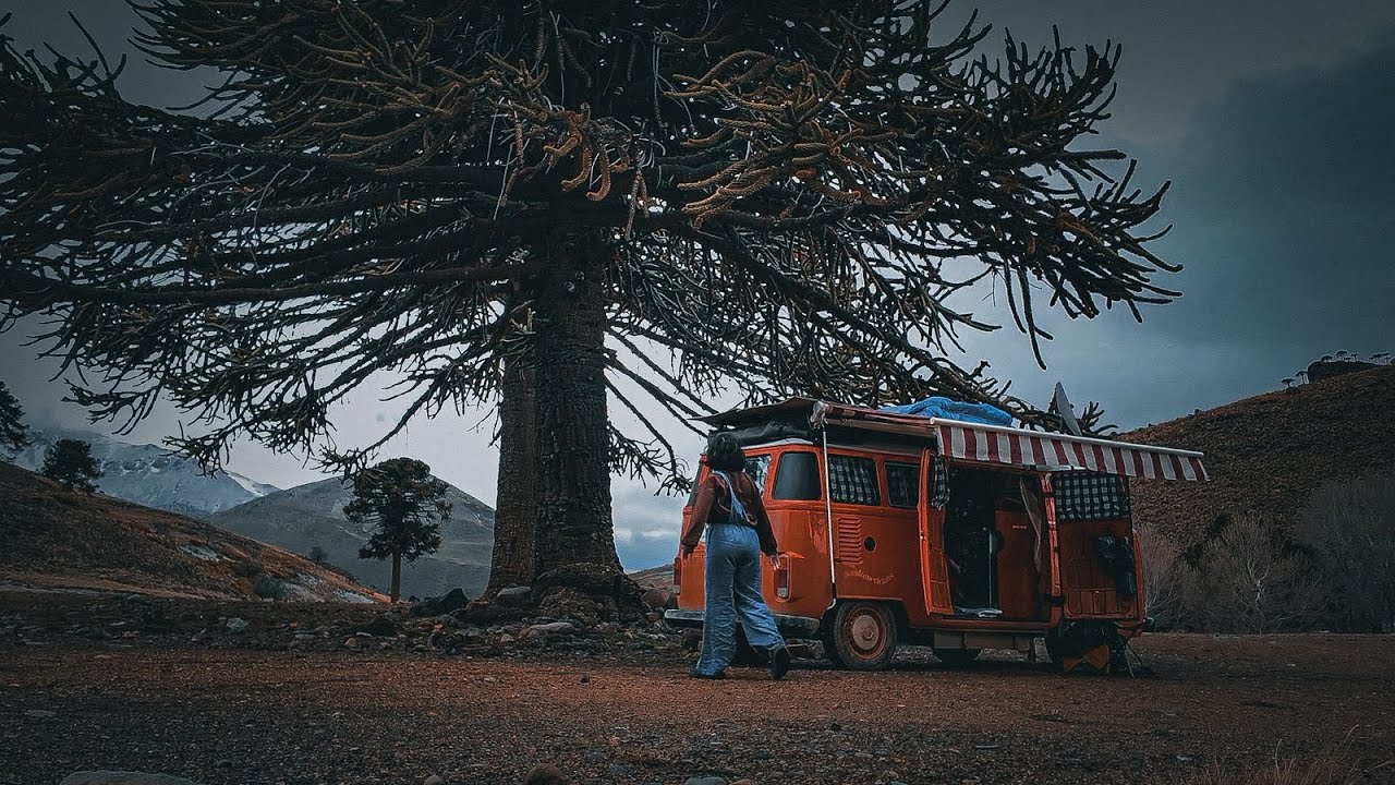 Camping in the Andes Mountains | Driving Our 1988 VW Van in the Snow | Vanlife ASMR