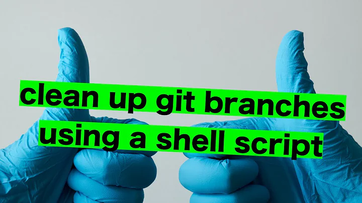 Delete git branches using a shell script