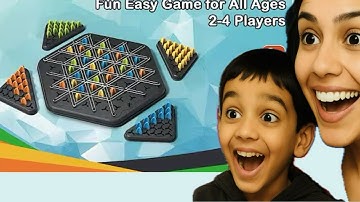 Chain Triangle Chess Game, Triggle Rubber Band Game, Strategy Board Games, Family 2 to 4 Players