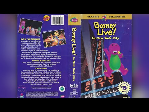 Barney Live! in New York City [1994] - 1994 VHS Release [1999 Reprint] (Canadian Release)