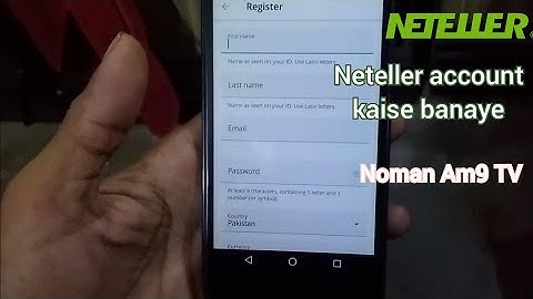 How To Create Neteller Account | Neteller account kaise banaye