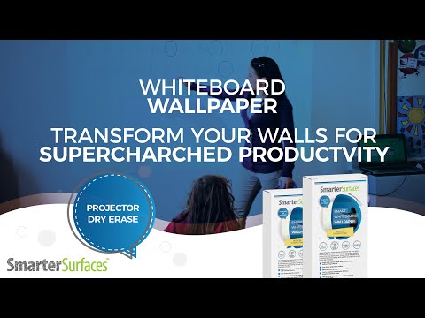 Whiteboard Wallpaper  DIY Tutorial to create Collaborative Walls! 