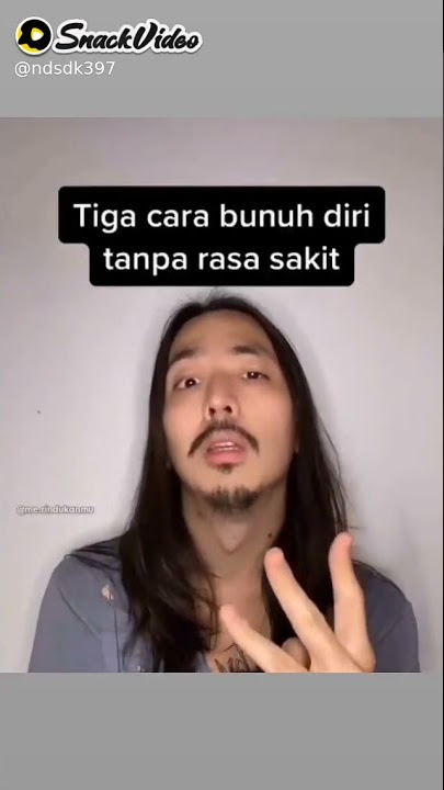 Cara bunuh diri tampa rasa sakit