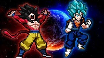 Super Goku SS4 V4(New) VS Vegito SSB in Jump Force Mugen