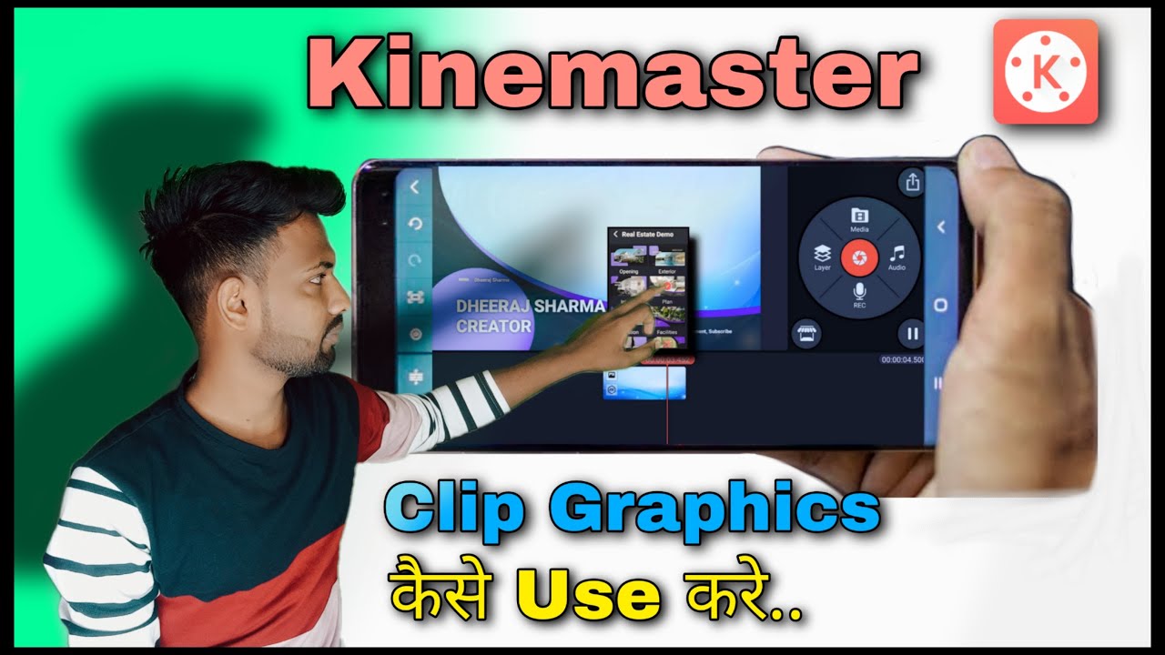 How To Use Clip Graphics in Kinemaster || Kinemaster Clip Graphics Tutorial