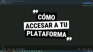 CÓMO ACCESAR A LA PLATAFORMA ESTUDIANTIL