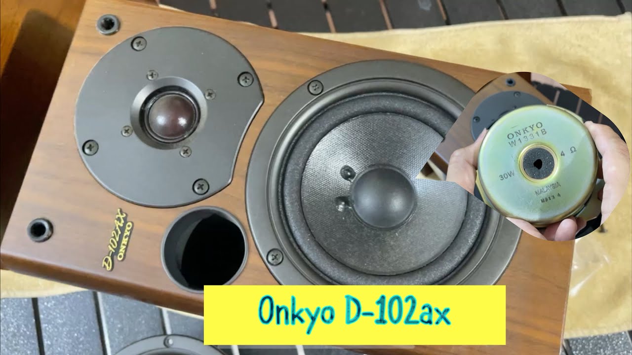 Onkyo D-102ax heavy bass sound, woofer 14cm #japan #onkyo #speaker