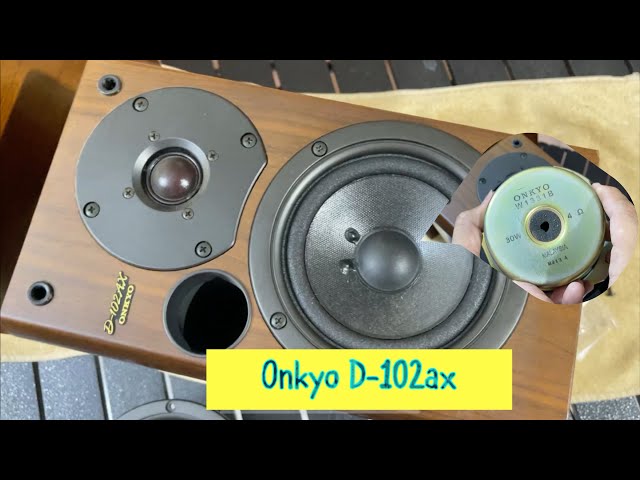Onkyo D-102ax heavy bass sound, woofer 14cm #japan #onkyo #speaker