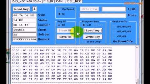 Mercedes Benz NEC PRO57 Read and Write BE Key steps
