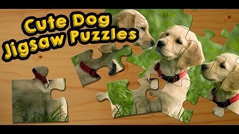 Dogs and Puppies Jigsaw Puzzles Game for Kids - App Gameplay video