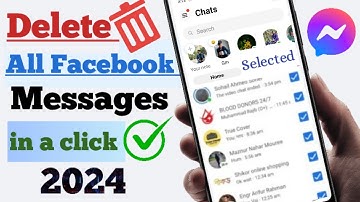 How to Delete all Facebook Messages in a Click 2024 || How to Delete all Messenger Chat in One Click