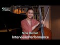 Capture de la vidéo Nina Bernat Interview/Performance (Bach On Double Bass)