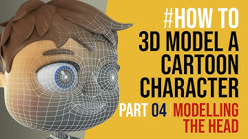 How to create a 3D head in Maya - PART 04 of How to model a cartoon character in Maya
