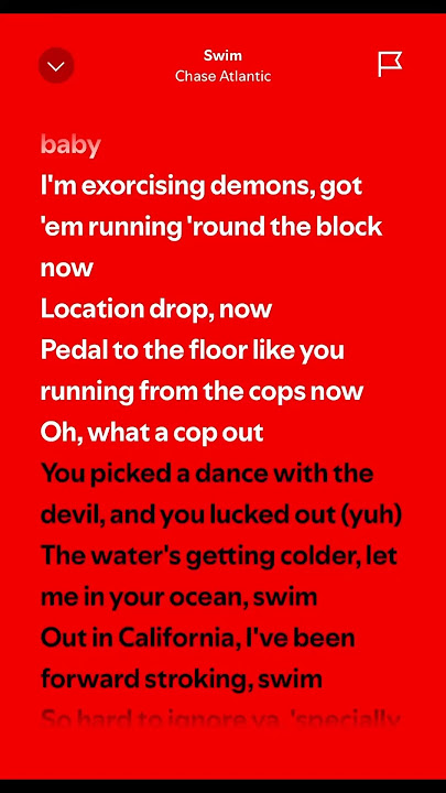 Swim - Chase Atlantic (Lyrics)