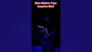 Slow Motion Yoyo(#38) Surprise Bind #yoyo #yoyotricks #skills #skilltoy #slowed #fyp #asmr #trending