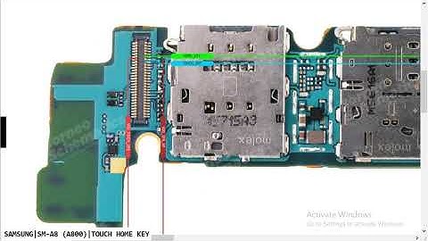 Samsung A8 SM A800 Touche Back recent home Notwarking Problem Hardware Solution