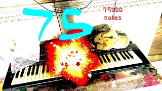 75 subscribers, 75 THOUSAND NOTES!!!₫))3)'939'