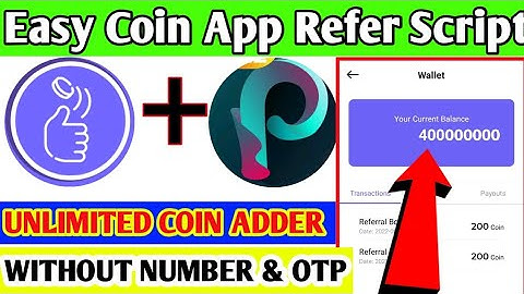 Easy Coin App New Script || easycoin app coin adder script || easy coin app payment proof ||