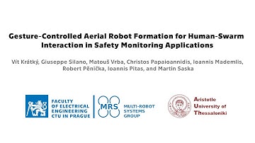 Gesture-Controlled Aerial Robot Formation for Human-Swarm Interaction