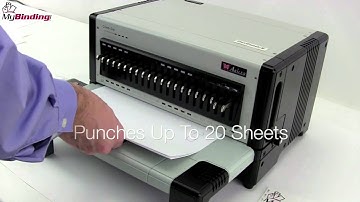 Akiles FlexiPunch Plastic Comb Binding Die Set Demo