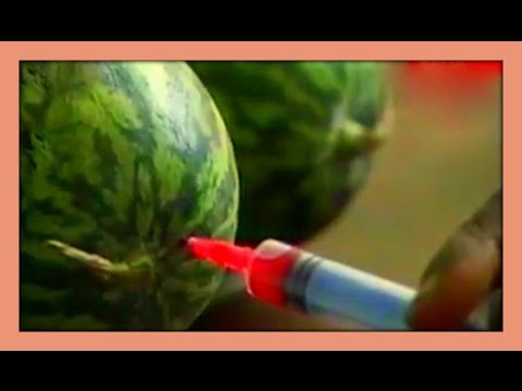 EXCLUSIVE NEWS :: Watermelon Fruit Injected for Coloring and Artificial Sweet