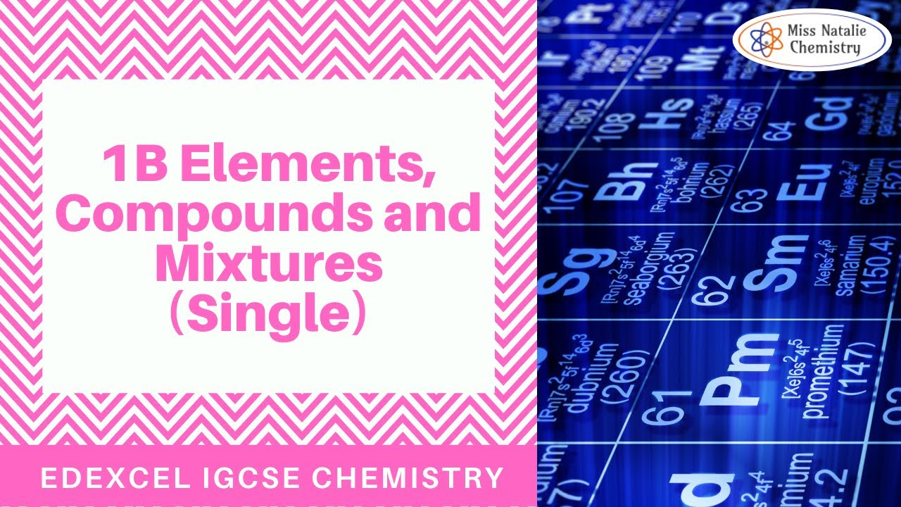 1B Elements, Compounds and Mixtures (Single/Double)