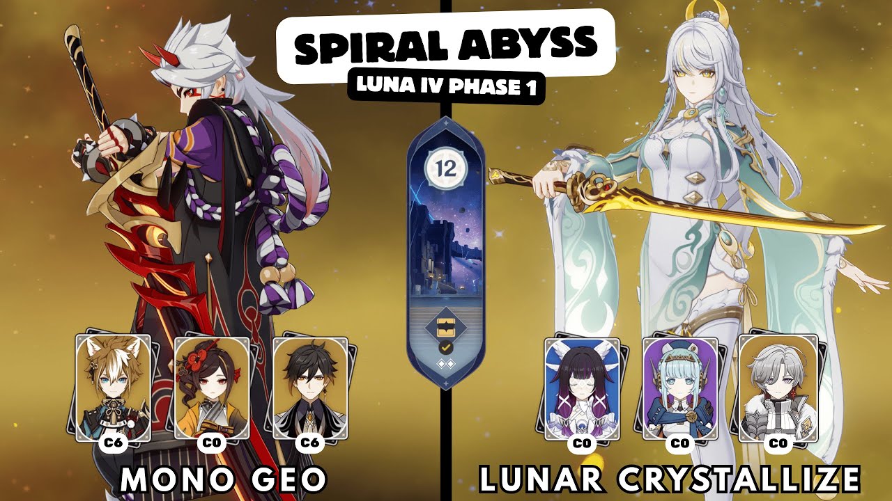 Zibai C0 and Itto C2 | Spiral Abyss Showcase Patch Luna IV (6.3) Phase 1 | Genshin Impact