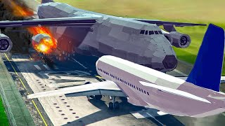 Airport Accidents - Airplane Crashes & Unplanned Landings! - AIR CRASH! Besiege plane crash