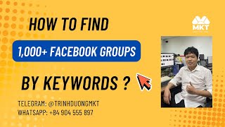 How to Find 1,000+ Facebook Groups by Keywords? | Duong Tools