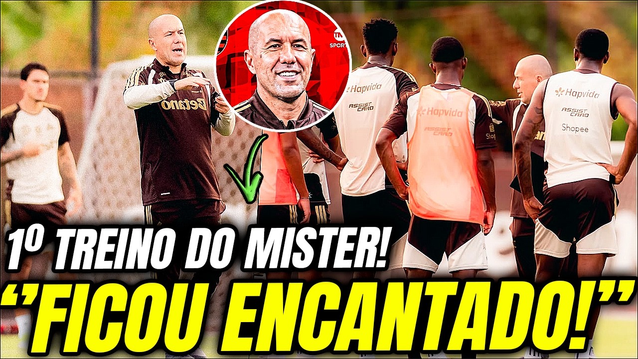 🚨 OLHA COMO FOI O PRIMEIRO TREINO DE LEONARDO JARDIM NOVO TREINADOR DO FLAMENGO! FICOU ENCANTADO