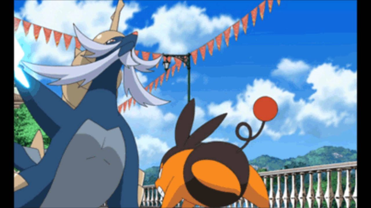 Evolution A/Pokabu(Tepig) VS Daikenki(Samurott) - Pokémon Movie14 ...