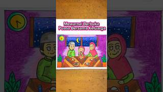 Cara Mewarnai Berbuka Makan Bersama Keluarga ( Ramadhan )  Krayon Greebel Kids 36 Warna
