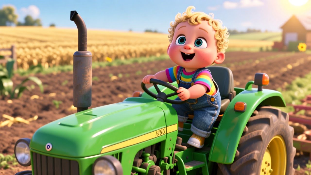 Boom Boom Farm Tractor 🚜🔢 Fun Counting & Vehicle Song | Learn 123 for Kids