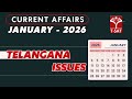 Current Affairs - Telangana Issues (January - 2026) | T-SAT