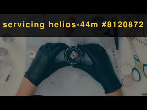 helios-44m 58mm f2 8120872 disassembling, cleaning, relubricating