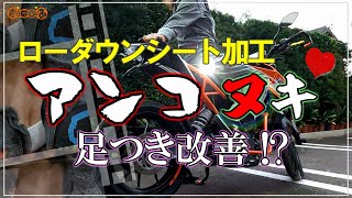 あんこ抜き シート ポンコツ女子 が挑む DIY | バイク女子 カスタム KTM DUKE 125