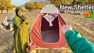 Homeless mother displaced again! Sara's new shelter in the mountains.