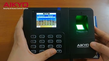 Hướng dẫn chỉnh sửa thời gian trên máy chấm công vân tay Aikyo X958C