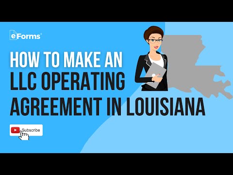 Wie ein LLC Operating Agreement in Louisiana Stellen