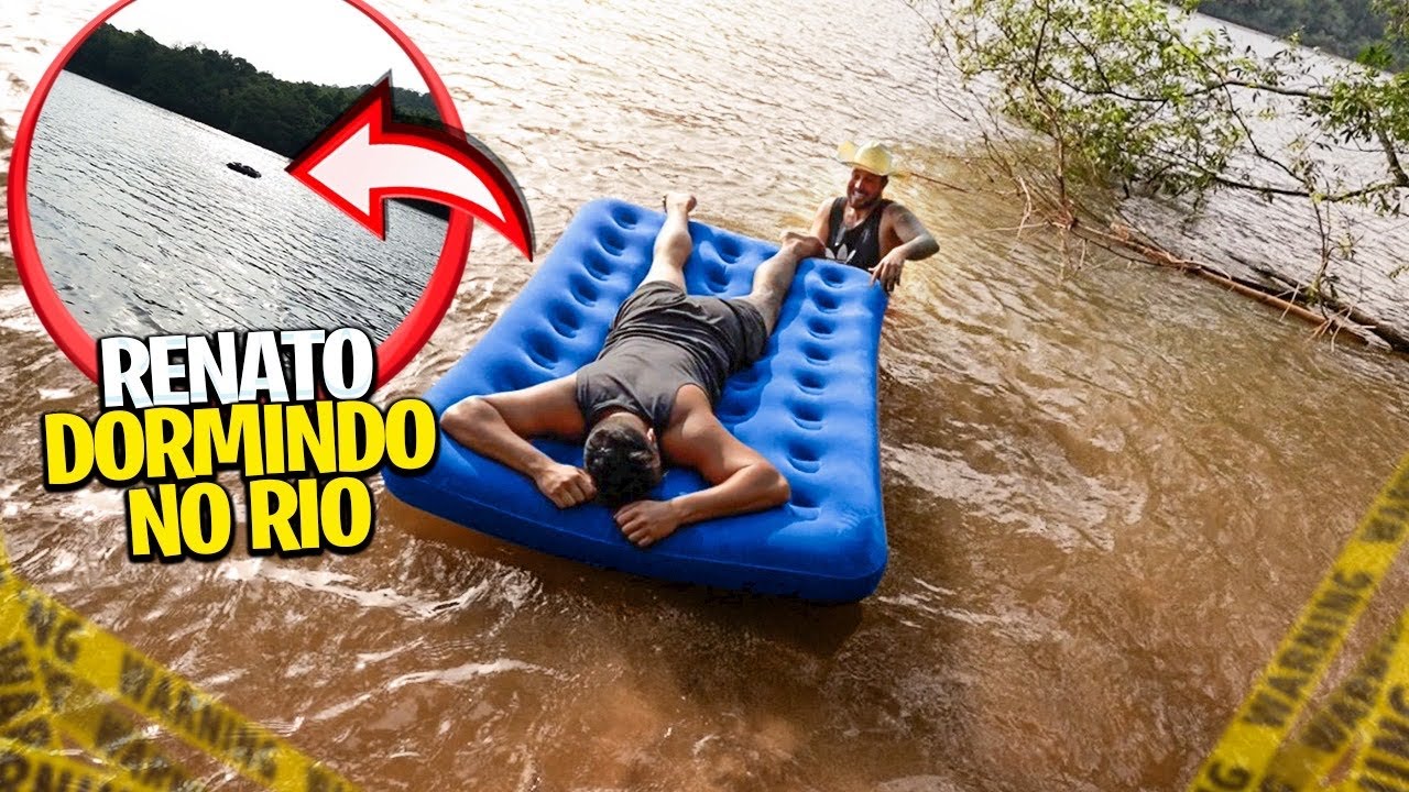 JOGUEI O RENATO DORMINDO NO RIOOO 😂 * trolagem passou dos limites *
