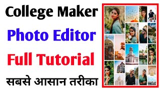 College Maker Photo Editing Tutorial || College  Photo Kaise Banaye || College Maker #collegemaker screenshot 2