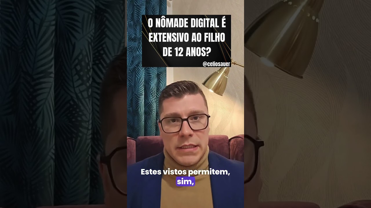 O NÔMADE DIGITAL É EXTENSIVO AO FILHO DE 12 ANOS?