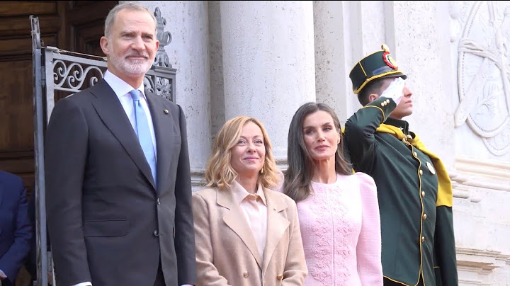 GIORGIA MELONI RICEVE IL RE FELIPE VI E LA REGINA LETIZIA DI SPAGNA A VILLA DORIA PAMPHILJ
