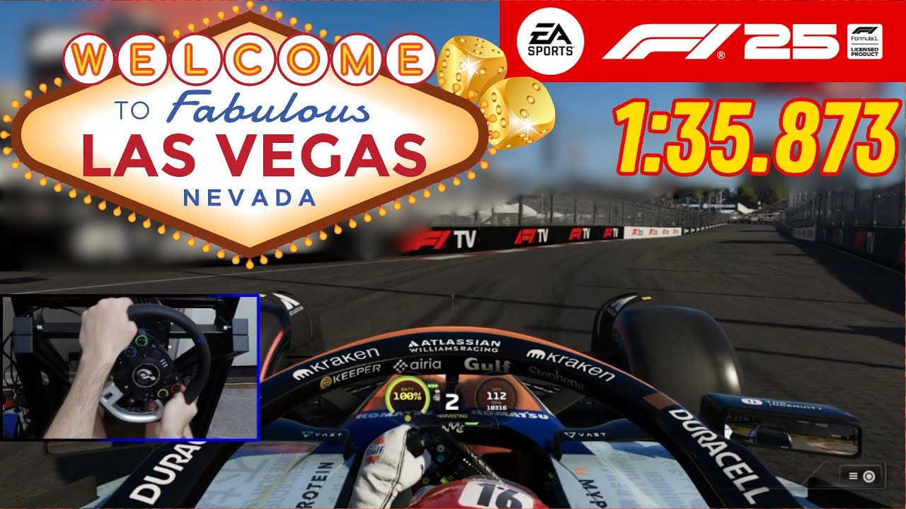 EASY Gold Lap Time in F1 25 Las Vegas with Williams GULF Livery