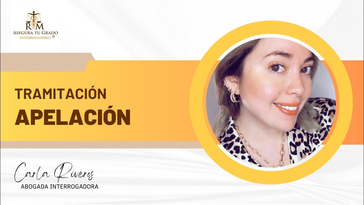 Tramitación recurso de apelación