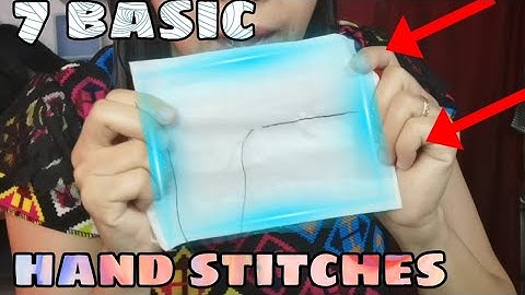 7 basic hand stitches in tagalog ¬¬