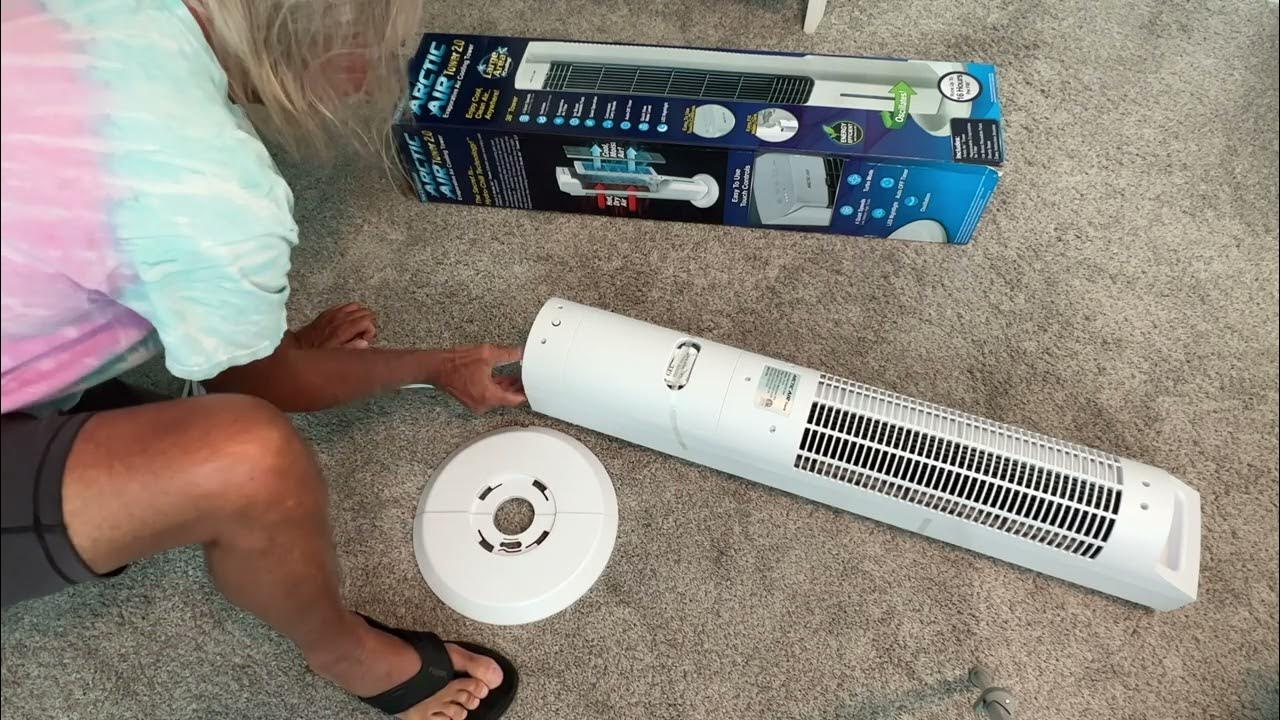 How to assemble Arctic Air Tower 2.0 Evaporative Air Cooler Portable