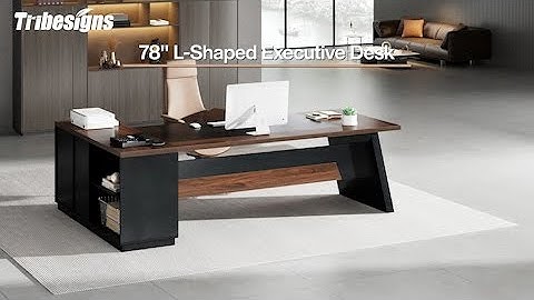 Tribesigns L-Shaped Executive Desk – Where Style Meets Productivity -NY183 #Tribesigns #HomeOffice